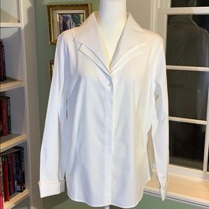 Classy Coldwater Creek Dressy White Shirt